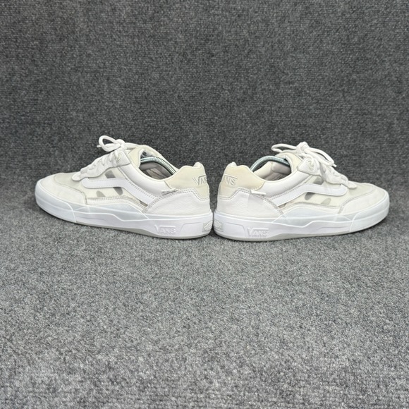 Vans Skate 2 Wayvee Shoes Men\'s 13 White‎ Leather Low Lace Retro Skate Sneakers main image 9